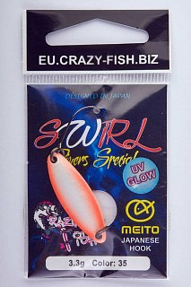 Блесна Crazy Fish Swirl №35 3.3гр - фото 4