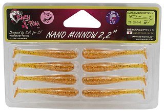 Приманка Crazy Fish Nano Minnow 2,2" 22-55-9-6 - фото 1