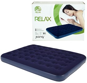 Кровать Relax-Avenli Flocked air bed queen 203х152х22 синий