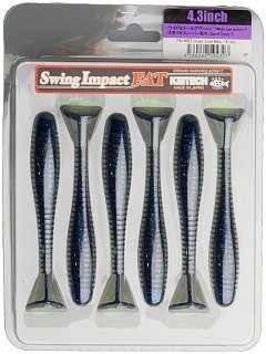 МП Приманка Keitech виброхвост Swing impact fat 4,3" Pal 06 violet lime belly - фото 2