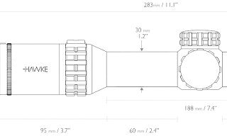 Прицел Hawke Frontier 30 IR 1-6х24 L4A Dot - фото 3