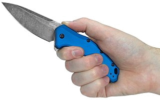 Нож Kershaw Link складной сталь 420HC синяя рукоять - фото 5