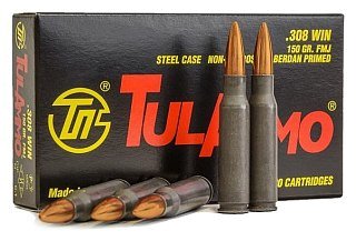 Патрон 308Win ТПЗ FMJ 9,7 биметалл сталь - фото 1
