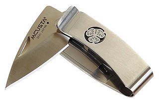 Нож-зажим Mcusta для купюр складной клинок 5 см сталь AUS8 