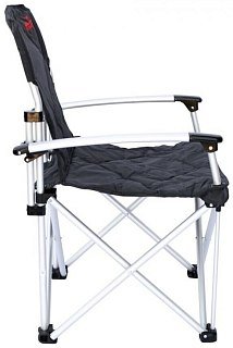 Кресло Tramp раскладное с жесткими подлокотниками  алюминий - фото 2