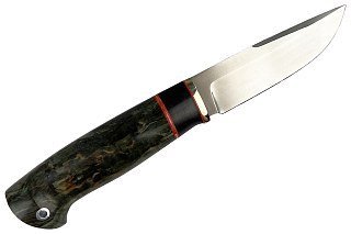 Нож ИП Семин Соболь сталь мельхиор М390 набор стаб.кар.березы - фото 1