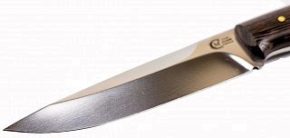 Нож ИП Семин Ягуар кованая сталь Х12МФ венге - фото 4