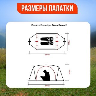 Палатка PerevalPro Track Dome 2  - фото 8