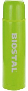 Термос Biostal узкое горло с кнопкой 500 мл зеленый 