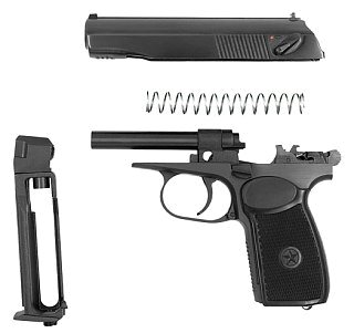 Пистолет Макаров PM 4,5 металл - фото 2