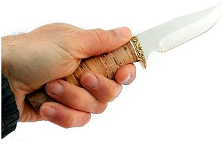 Нож ИП Семин Юнкер сталь 65x13 литье береста гравировка - фото 3