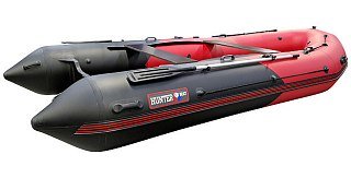 Лодка Хантер 450 Про красно-черный - фото 2