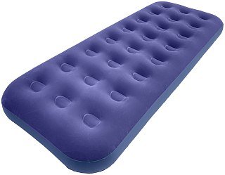 Матрас надувной Avenli Relax Flocked с ручным насосом 191x73x22 синий - фото 3