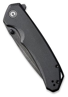 Нож Civivi Brazen Flipper And Thumb Stud Knife G10 Handle (3.46" D2 Blade) black - фото 5