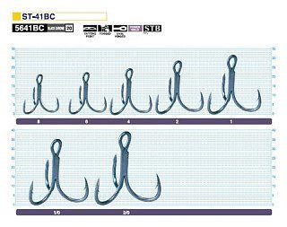 Крючки Owner тройник ST-41BC №02