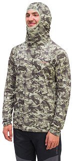 Футболка Grundens Solstrale Hoodie Refraction Camo Green  - фото 3