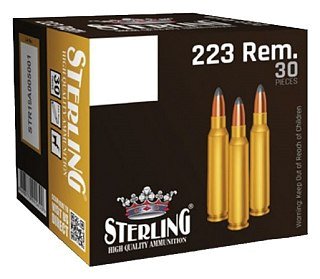 Патрон 223Rem Sterling FMJ 3,56гр 1/30