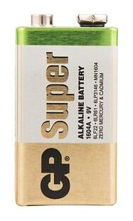 Батарейка GP 9V Alkaline 1604A-5CR1 - фото 3
