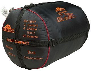 Мешок спальный Alexika Aleut Compact кокон оливковый левый - фото 5