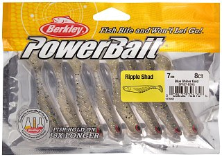 Приманка Berkley Powerbait Ripple shad blueshiner gold 7см