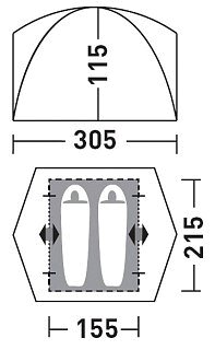 Палатка Greenell Гори 3 зеленый - фото 4