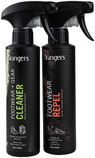 Набор Grangers footwear gear cleaner 275мл + footwear repel spray 275мл - фото 1