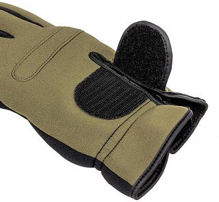 Перчатки Helios Catcher рыбацкие неопрен хаки - фото 8