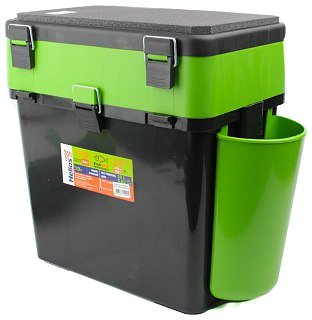 Ящик зимний Helios Fish box 19л двухсекционный зеленый - фото 6