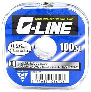 Леска Gamakatsu G-Line competition 0,26мм 100м - фото 1