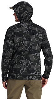 Толстовка Simms Challenger Fishing Hoody Regiment Camo Carbon  - фото 3