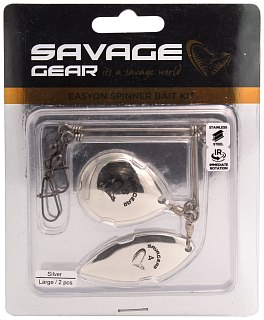 Тейл-спиннер Savage Gear Easyon Spinner Bait Kit L Silver уп.2шт