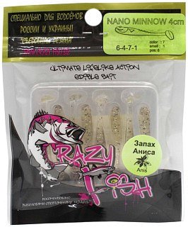 Приманка Crazy Fish Nano Minnow 6-40-7-1