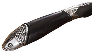 Нож Северная Корона Амур дамасская сталь бронза дерево - фото 2