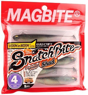 Приманка Magbite MBW04 Snatch bite shad 4-06 4.0" 5шт