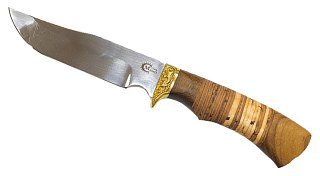 Нож ИП Семин Юнкер сталь 65x13 литье береста - фото 1