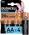 Батарейка Duracell Ultra АА уп.4шт