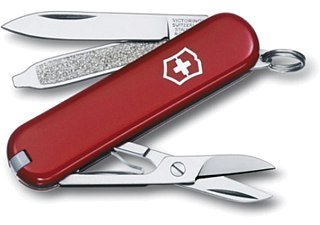 Нож-брелок Victorinox Classic 58мм 7 функций красный - фото 1