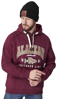 Толстовка Alaskan promo бордо 