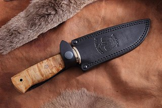Нож Северная Корона Шатун нержавеющая сталь карельская береза - фото 3