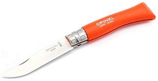 Нож Opinel 7VRI Colored 8см нержавеющая сталь оранжевый - фото 2