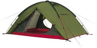 Палатка High Peak Woodpecker 3 зеленый/красный - фото 1