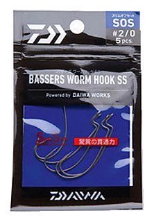 Крючки Daiwa Saqsas worm SOS №1 - фото 2