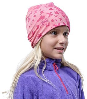 Шапка Buff Micro&Polar hat child butterfly pink - фото 2
