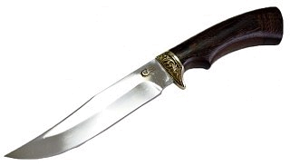 Нож ИП Семин Мангуст кованная сталь 95х18 венге литье - фото 2