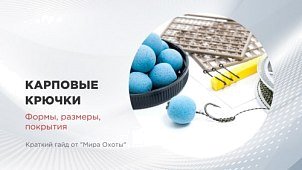 Карповые крючки: формы, размеры, покрытия. Краткий гайд от «Мира Охоты»