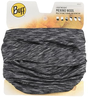 Бандана Buff Lightweight merino wool graphite multi stripes