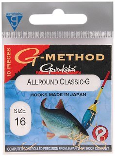 Крючок Gamakatsu G-Method allround gold №16