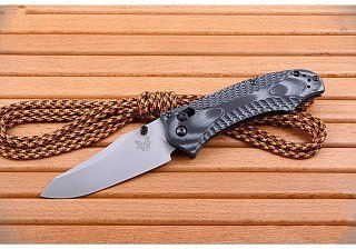 Нож Benchmade Rift складной сталь 154CM G10 серый - фото 3