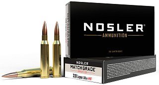 МП Патроны Nosler, кал. .338 Lapua Mag. HPBT (300/19,4 гр.)  - фото 1