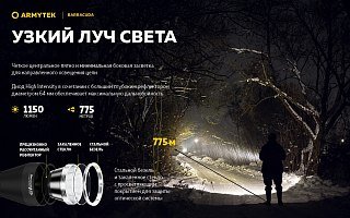 Фонарь Armytek Barracuda XP-L HI белый - фото 13